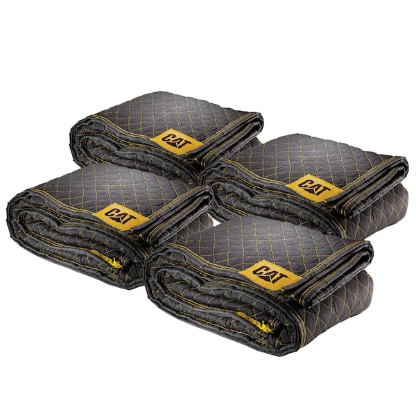 Cat 4 Pack 72 Inch x 80 Inch Non-Woven Utility Blanket - 240030
