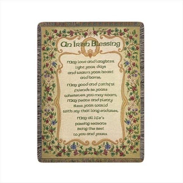 Manual Woodworkers & Weavers Manual Woodworkers and Weavers ATPAP Peace And Plenty Tapestry Throw Blanket Fashionable Jacquard Woven 51 X 68 in. - ATPAP