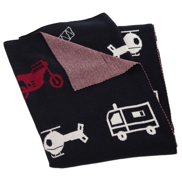 Safavieh 32 x 40 in. Wesley Blanket - Navy, Red & White - BBY1005A-3240