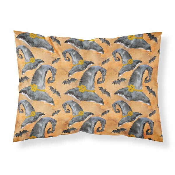 Carolines Treasures Carolines Treasures BB7523PILLOWCASE Watecolor Halloween Witches Hat Fabric Standard Pillowcase - BB7523PILLOWCASE