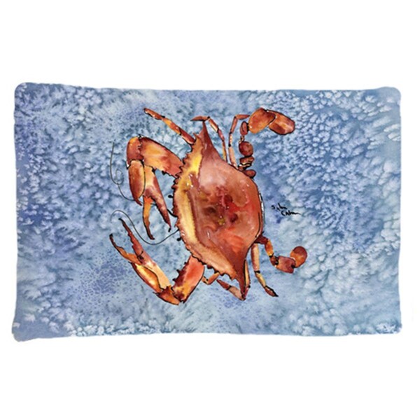 Carolines Treasures 20.5 x 30 in. Crab Moisture Wicking Fabric Standard Pillow Case - 8147PILLOWCASE