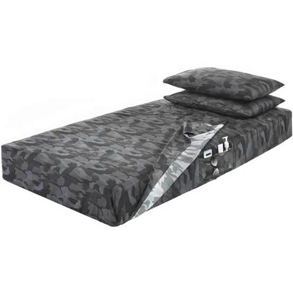 Ilc Replacement For Kenworth T880 Year 2015 42X85X7.5In Gray Camouflage Bed Sheet Set - WZ-EQ3E-4