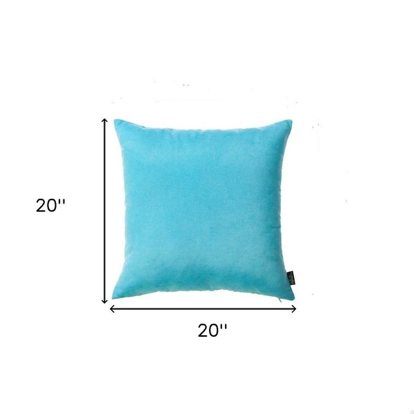 Homeroots Sky Blue Honey Decorative Throw Pillow Cover2 Piece 20 x 20 in. - 355494
