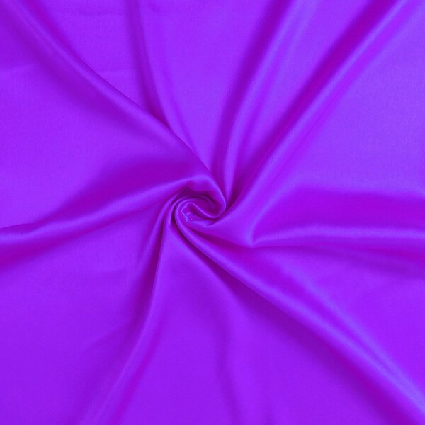 Homeroots 20 x 40 in. Bright Purple Dreamy Silky Satin King Size Pillowcases - 387850