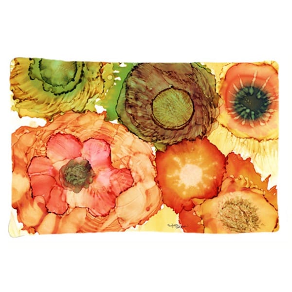 Carolines Treasures Abstract Flowers Blossoms Fabric Standard Pillowcase - 8970PILLOWCASE