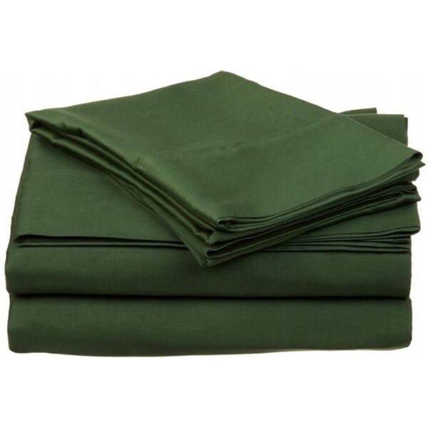 Impressions By Luxor Treasures 400 Thread Count Egyptian Cotton King Sheet Set Solid Hunter Green - 400KGSH SLHG