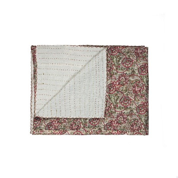 Homeroots 50 x 70 in. Kantha Cotton Throw - Wa-0014 - 293212