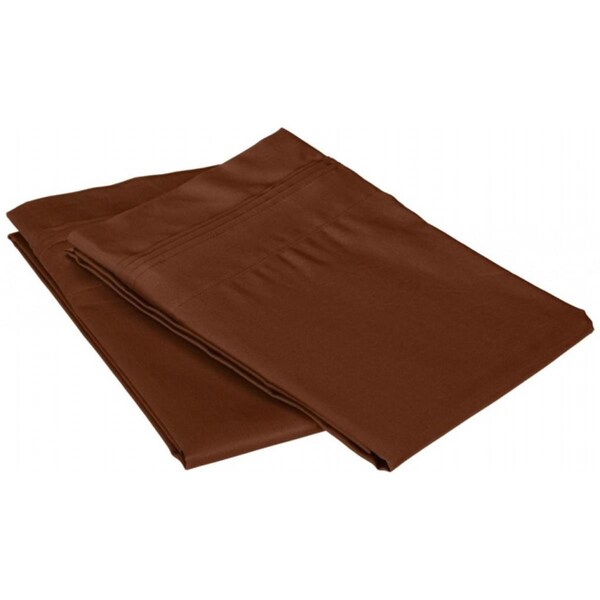 Impressions By Luxor Treasures Egyptian Cotton 650 Thread Count Solid Pillowcase Set King-Chocolate - 650KGPC SLCH