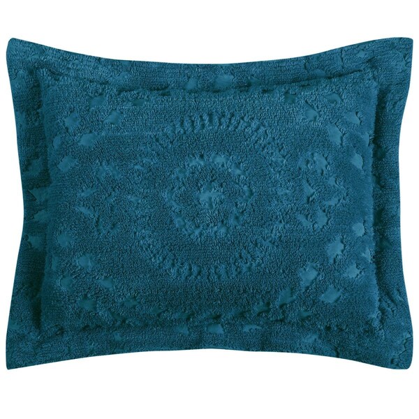 Better Trends Rio Cotton Pillow Sham, Teal - Standard Size - SHR2127TL