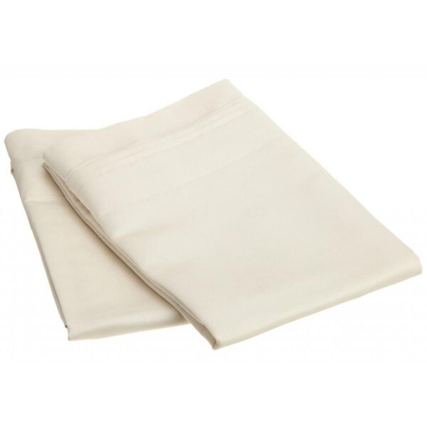 Impressions By Luxor Treasures Egyptian Cotton 1000 Thread Count Solid Pillowcase Set Standard-Ivory - 1000SDPC SLIV