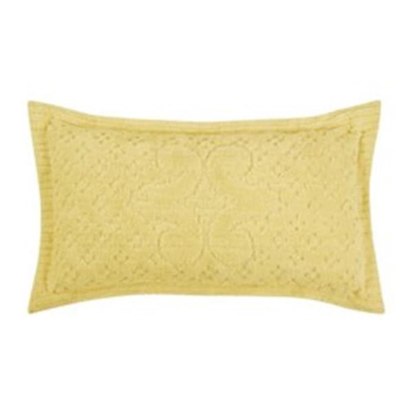 Convenience Concepts Ashton Cotton Pillow Sham, Yellow - King Size - HI1842092