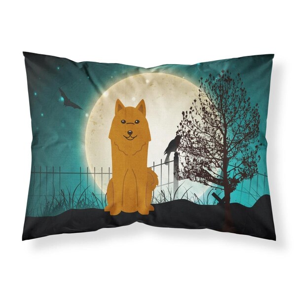 Carolines Treasures Halloween Scary Karelian Bear Dog Fabric Standard Pillowcase - BB2212PILLOWCASE