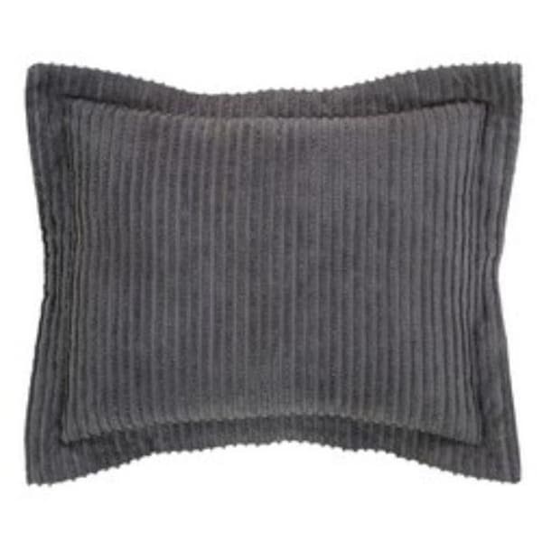 Better Trends Better Trends SHASP2127GRY Jullian Cotton Pillow Sham; Gray - Standard Size - SHASP2127GRY