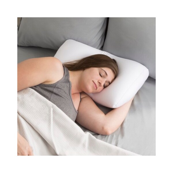 Hastings Home Hastings Home Microbead Pillow, Contouring for Head, Neck and Shoulder Support for Sleeping - 124971XBH