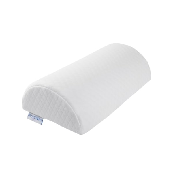 Fleming Supply Memory Foam Back Pillow/Half Moon Lumbar Bolster Cushion for Back Pain Relief, Leg, Knee, Sleeping - 574545TBF