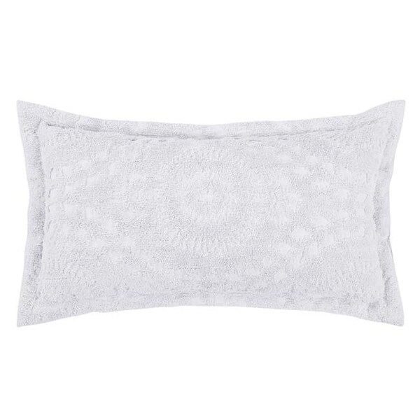Better Trends Better Trends SHR2036WH Rio Cotton Pillow Sham; White - King Size - SHR2036WH