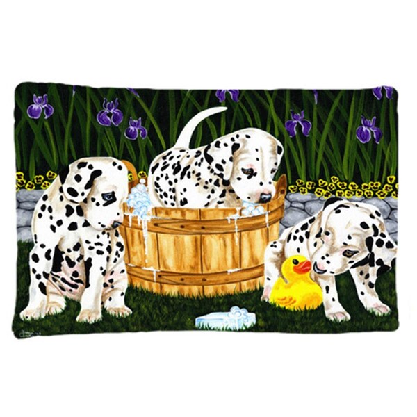 Carolines Treasures Pass the Soap Dalmatian Fabric Standard Pillowcase - CA78376