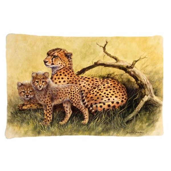 Carolines Treasures Carolines Treasures BDBA0113PILLOWCASE Cheetahs by Daphne Baxter Fabric Standard Pillowcase - BDBA0113PILLOWCASE
