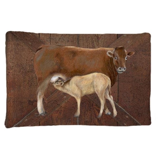Carolines Treasures Carolines Treasures SB3074PILLOWCASE Cow Momma And Baby Moisture Wicking Fabric Standard Pillowcase - SB3074PILLOWCASE
