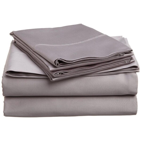 Impressions 300 Twin Xl Sheet Set- Egyptian Cotton Solid - Grey - 300XLSH SLGR
