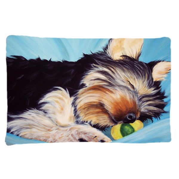 Jensendistributionservices Naptime Yorkie Yorkshire Terrier Fabric Standard Pillowcase - MI2103690