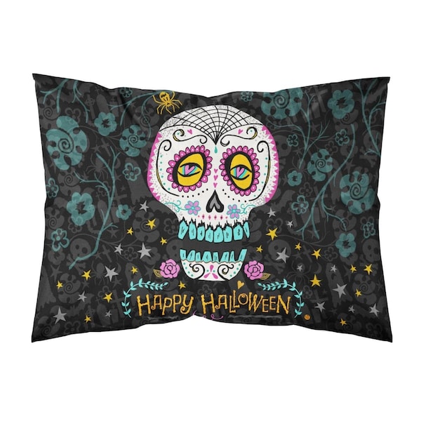 Carolines Treasures Happy Halloween Day of the Dead Fabric Standard Pillowcase - VHA3035PILLOWCASE