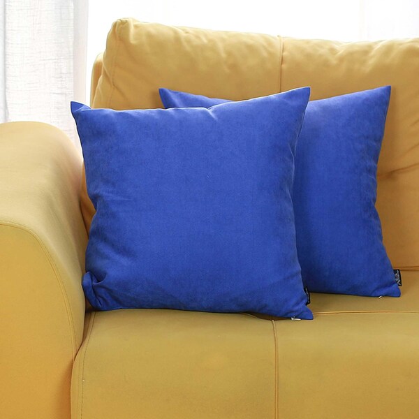 Homeroots Sapphire Blue Honey Decorative Throw Pillow Cover2 Piece 18 x 18 in. - 355264