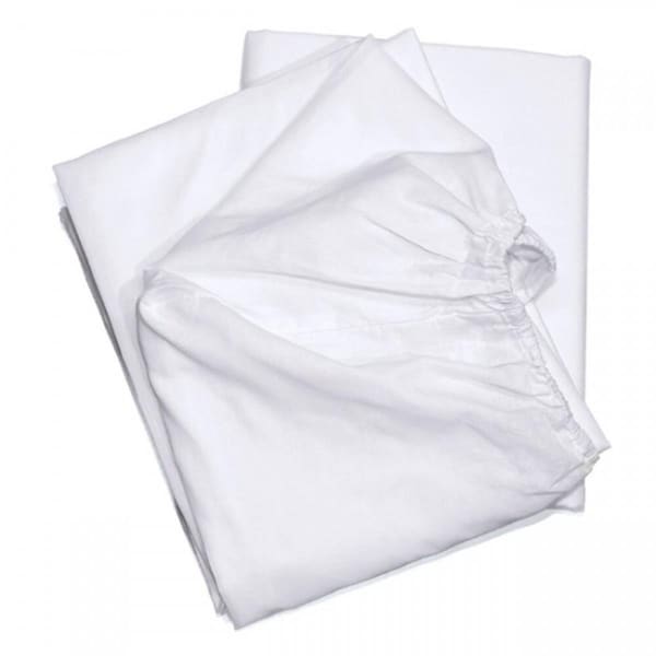 Rifz T-180 Elite Cotton Blend Fitted Sheet, White - Medium - Queen Size, 6PK - EQFT608012-T1806