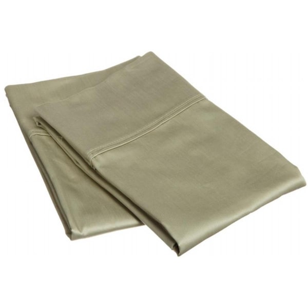 Impressions By Luxor Treasures 400 Thread Count Egyptian Cotton King Pillowcase Set Solid Sage - 400KGPC SLSG