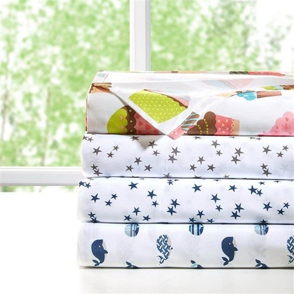 Mi Zone Mi Zone MZ20-0539 Printed Sheet Set - Blue; Twin Size - MZ20-0539