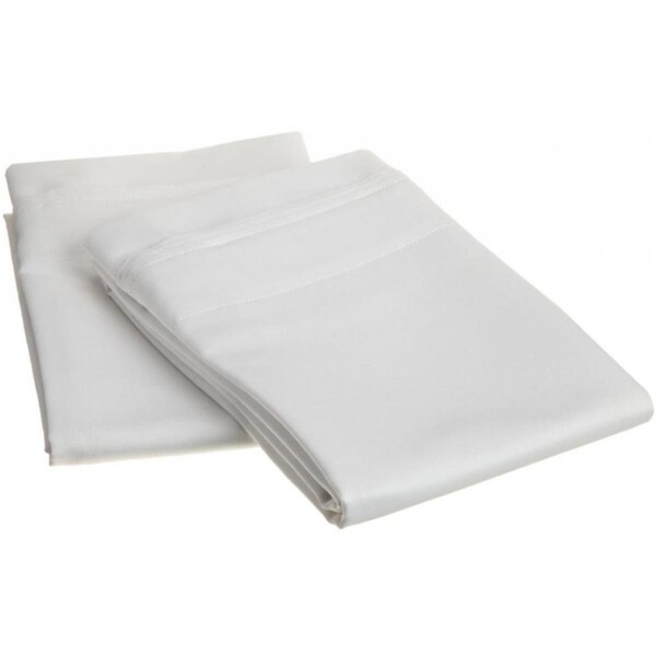 Superior  Egyptian Cotton 1000 Thread Count Solid Pillowcase Set  Standard-White - 1000SDPC SLWH