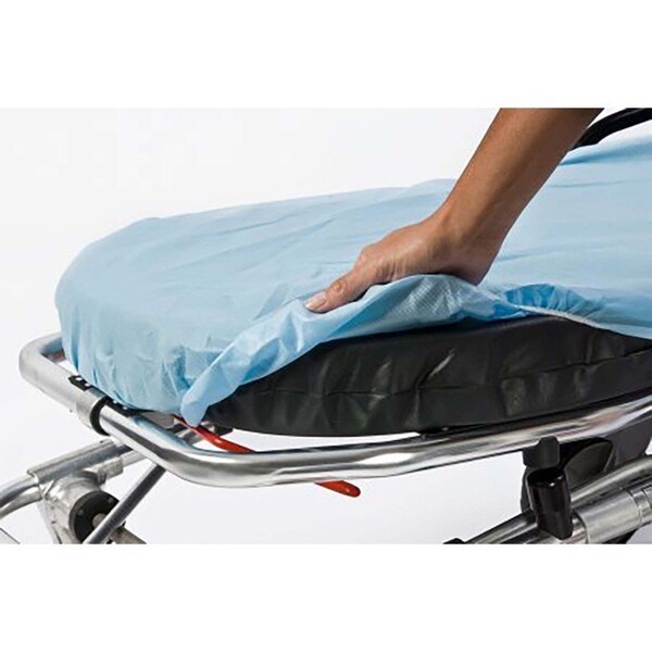 Graham Medical PocketFit Blue Fitted Stretcher Sheet, 30 x 72in, 50PK - 65233