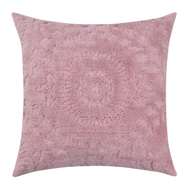 Better Trends Rio Cotton Pillow Sham, Pink - Euro Size - SHR2626PI