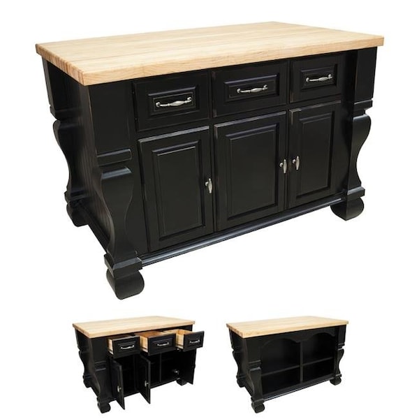 4D Concepts 4D Concepts 980520 Alex Kitchen Island Cart - 980520