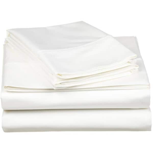 Impressions By Luxor Treasures 530 Thread Count Egyptian Cotton King Sheet Set Solid White - 530KGSH SLWH
