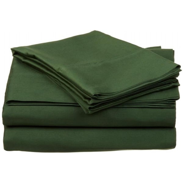 Impressions By Luxor Treasures 400 Thread Count Egyptian Cotton Full Sheet Set Solid Hunter Green - 400FLSH SLHG