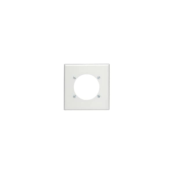 Leviton Wallplates 2 Gang Wlplt 2.465 Opening White - 80530-W
