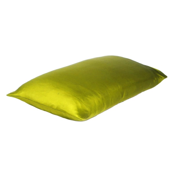 Homeroots 20 x 30 in. Lemongrass Dreamy Silky Satin Queen Size Pillowcases - 387897