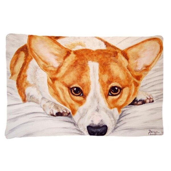 Carolines Treasures Carolines Treasures AMB1133PILLOWCASE Fiona Corgi Fabric Standard Pillowcase - AMB1133PILLOWCASE