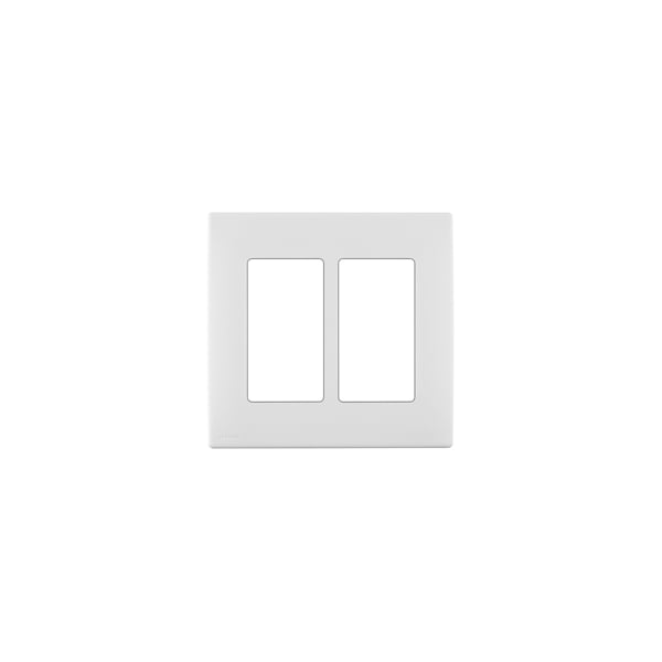 Leviton WALLPLATES RENU 2 GANG WLPLT WHITE ON WHITE - REWP2-WW