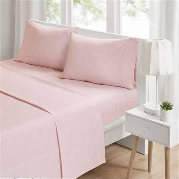 Intelligent Design Novelty Printed Sheet Set, Pink Cats - Twin - ID20-1430