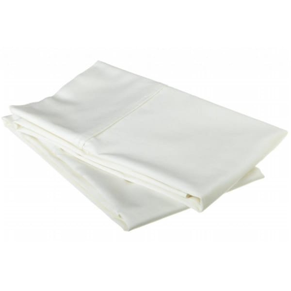 Impressions By Luxor Treasures 530 Thread Count Egyptian Cotton Standard Pillowcase Set Solid White - 530SDPC SLWH