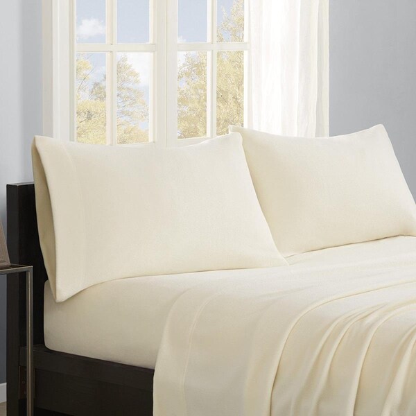 True North By Sleep Philosophy True North  Micro Fleece Ivory Sheet Set - California King - SHET20-748