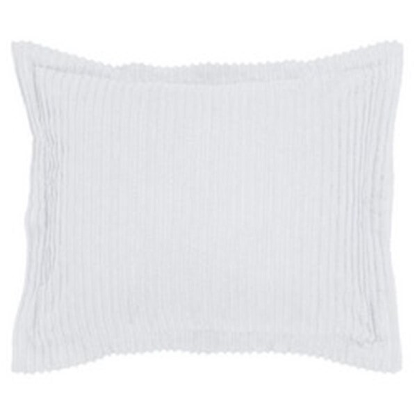 Convenience Concepts Jullian Cotton Pillow Sham, White - Standard Size - HI1867837