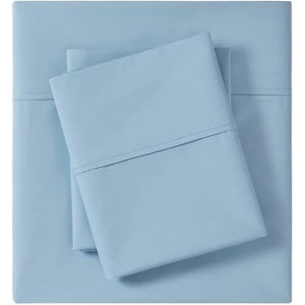 Madison Park Twin Size Cotton Sheet Set, Teal - MP20-5382