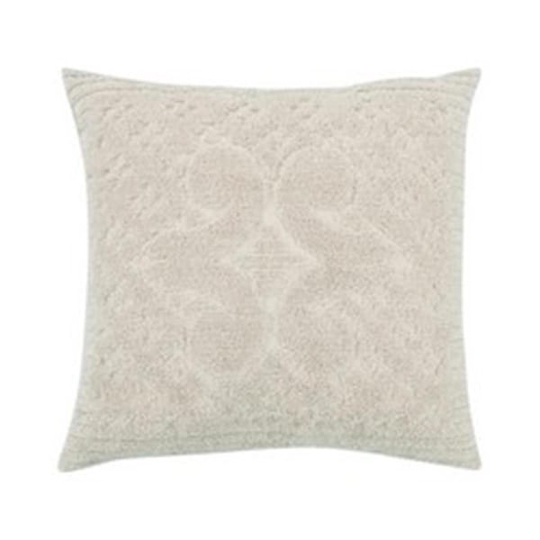Convenience Concepts Ashton Cotton Pillow Sham, Ivory - Euro Size - HI1867841