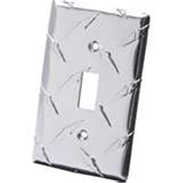 Maxpower Garage Gear Diamond Plate Single Light Switch Plate Switch Cover - MA1524505