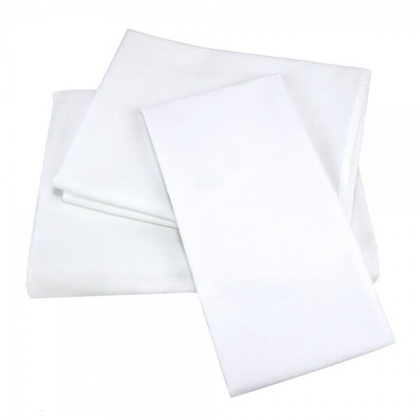Kd Bufe T-180 Elite Cotton Blend Flat Sheet, White - Full Size - Meidium, 6PK - KD3183154