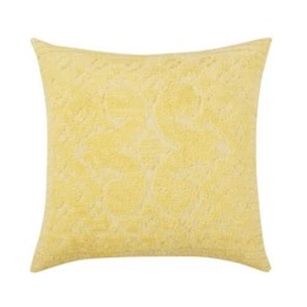 Better Trends Ashton Cotton Pillow Sham, Yellow - Euro Size - SHAS2626YE