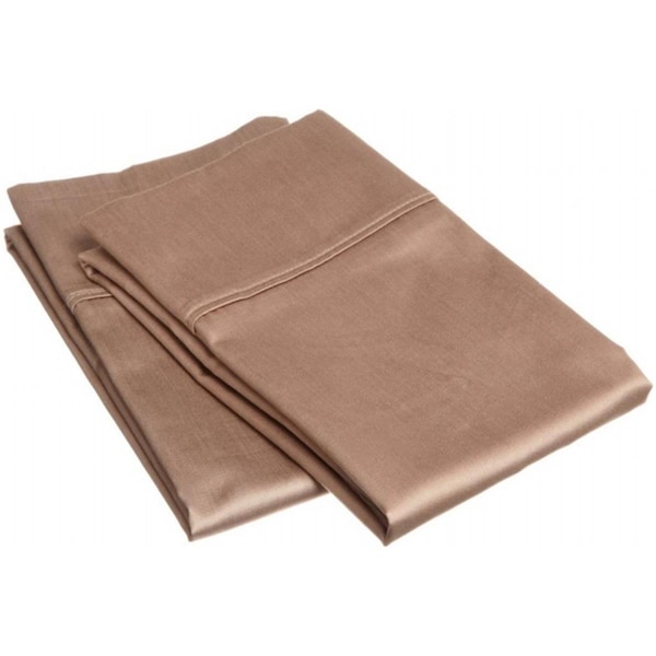 Impressions By Luxor Treasures 400 Thread Count Egyptian Cotton Standard Pillowcase Set Solid Taupe - 400SDPC SLTP